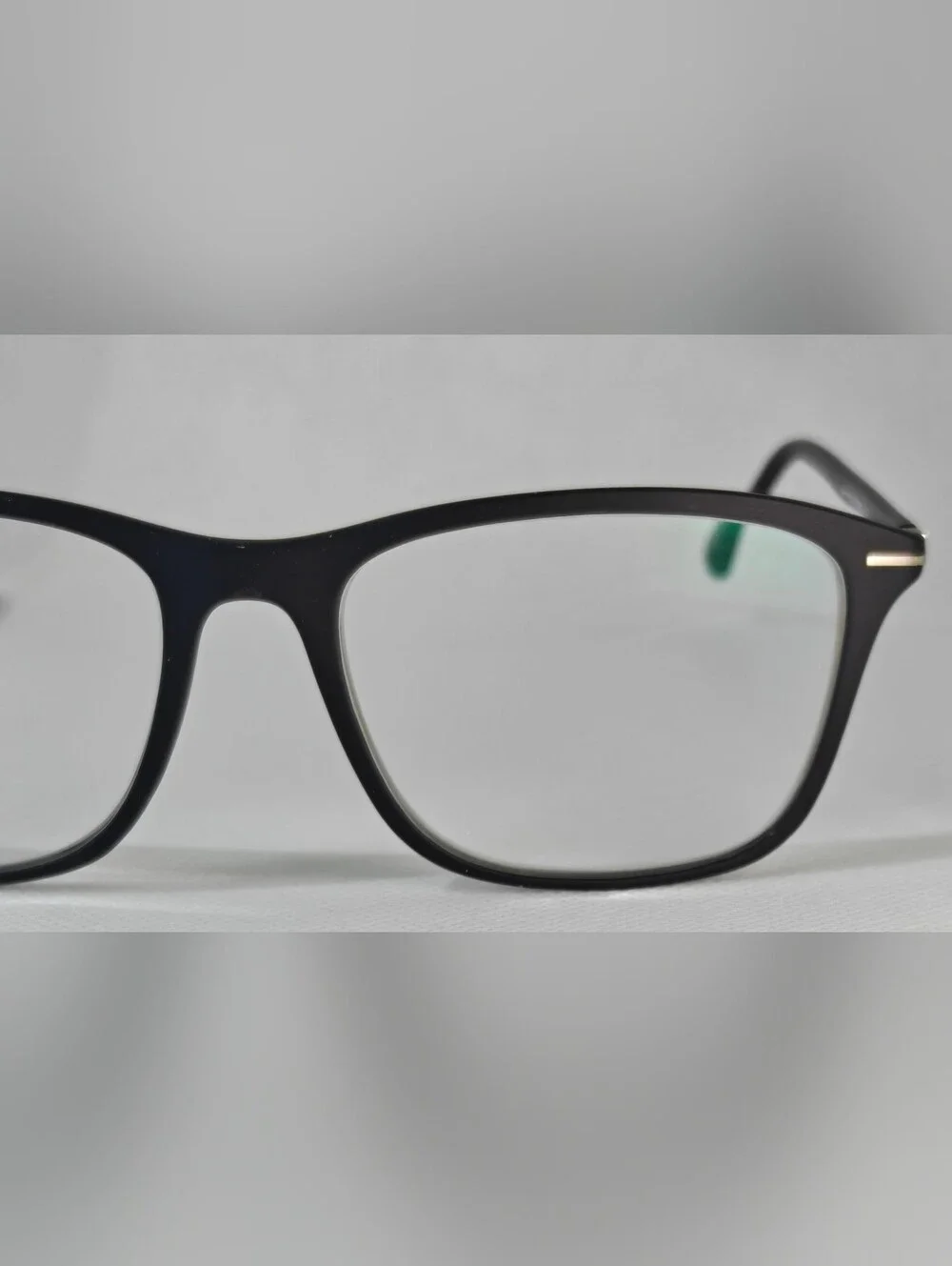 Thursday. Dark Navy Rectangular Eyeglass Frames. Rounded Edges